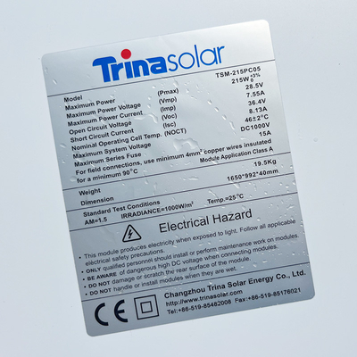 Druck klebenden HAUSTIER Barcode-Aufkleber-Matte Silver Thermal Transparent Polyester-Aufklebers