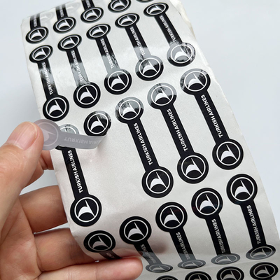 UV widerstehen Sie wasserdichter Aufkleber-Spalten-Rückseite PVCs selbstklebender druckte Logo Die Cut Vinyl Sticker