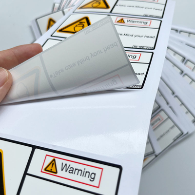 Wasserdichte Aufkleber, die Vinylverpackenaufkleber-kundenspezifisches Logo warnen