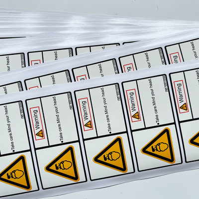 Wasserdichte Aufkleber, die Vinylverpackenaufkleber-kundenspezifisches Logo warnen