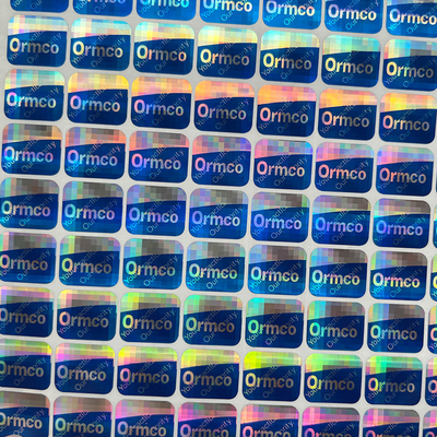 Kundengebundener Logo Circle Holographic Sticker Label-Regenbogen-Effekt