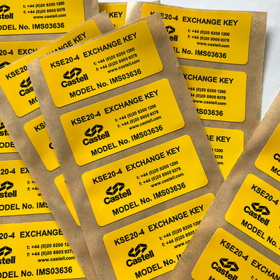Kundenspezifischer Drucksynthetischer gestempelschnittener Vinylpapieraufkleber 3Ms Vinyl Label Sticker