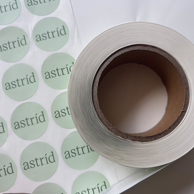 Kundenspezifisches Text-Bild-klebende druckende runde Aufkleber imprägniern Vinylaufkleber-Rolle