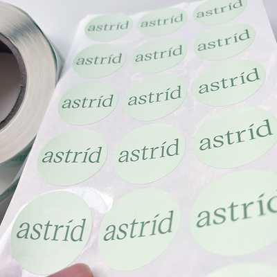 Kundenspezifisches Text-Bild-klebende druckende runde Aufkleber imprägniern Vinylaufkleber-Rolle