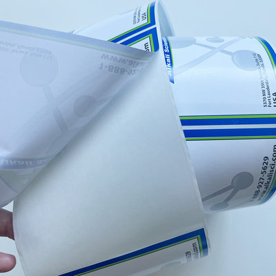 Kundenspezifisches Druckvinylaufkleber-synthetisches Papier stempelschnitt Rolle für Etikettiermaschine