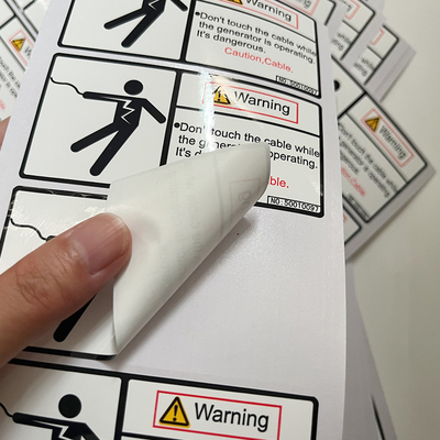 Wasserdichtes Verpackendruckvinylwarnendes Aufkleber-kundenspezifisches Logo