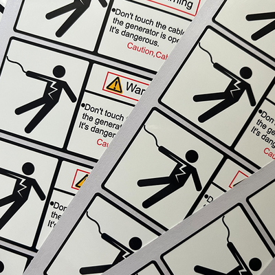 Wasserdichtes Verpackendruckvinylwarnendes Aufkleber-kundenspezifisches Logo