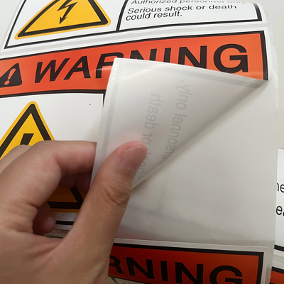 Wasserdichtes Verpackendruckvinylwarnendes Aufkleber-kundenspezifisches Logo