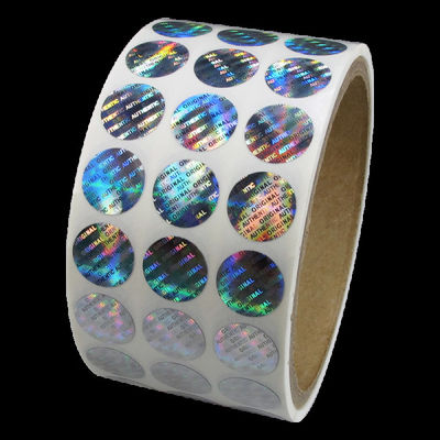 2 * 3cm 2D bewegende Sicherheits-Hologramm-Aufkleber Zerreibens3d