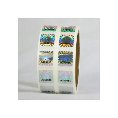2 * 3cm 2D bewegende Sicherheits-Hologramm-Aufkleber Zerreibens3d