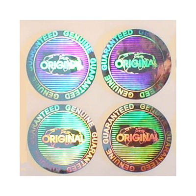 Sicherheits-Hologramm-Aufkleber Farbe ISO9001 2008 CMYK für Zertifikat