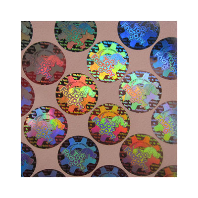 Runde Form-Sicherheits-Hologramm-Aufkleber, echte Hologramm-Aufkleber