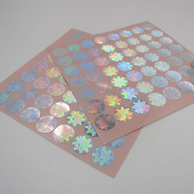 Runde Form-Sicherheits-Hologramm-Aufkleber, echte Hologramm-Aufkleber