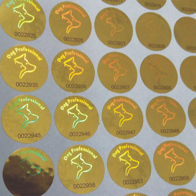 Runde Form-Sicherheits-Hologramm-Aufkleber, echte Hologramm-Aufkleber