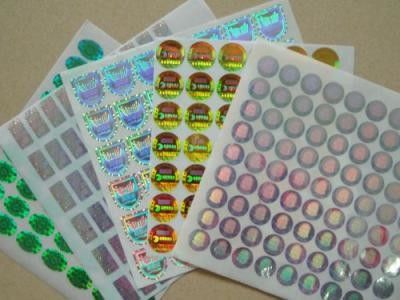 Runde Form-Sicherheits-Hologramm-Aufkleber, echte Hologramm-Aufkleber