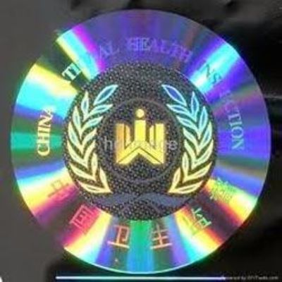 Gefälschte ganz eigenhändig geschriebe Sicherheits-Antiaufkleber des Entwurfs-Logo-3D