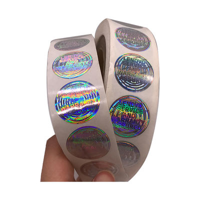 Wasserdichtes 2D Rollenhologramm-authentische Aufkleber der Runden-3D