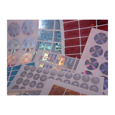 Wasserdichtes 2D Rollenhologramm-authentische Aufkleber der Runden-3D