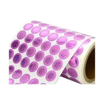 Wasserdichtes 2D Rollenhologramm-authentische Aufkleber der Runden-3D