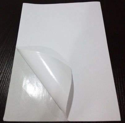 Weiß 8,5 x 11cm Woodfree leere Aufkleber-Blätter, einfache Aufkleber-Blätter