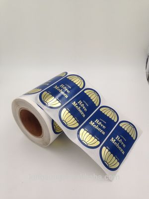 Kundenspezifische druckende heiße Goldstempel-Aufkleber-Papier-Rolle