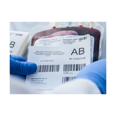 Rechteck-UVdruckblutbeutel-Aufkleber für Krankenhäuser