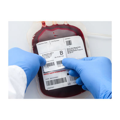 Rechteck-UVdruckblutbeutel-Aufkleber für Krankenhäuser