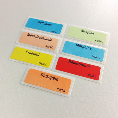 Medikations-Warnschilder BOPP CMYK Farb, Warnschilder auf verschreibungspflichtigen Medikamenten