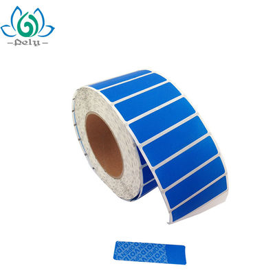 ODM-Service 8,5 x 2.2cm Pantone Farbbesetzer-offensichtliche Sicherheits-Aufkleber