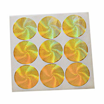Silber-Hologramm-Aufkleber ISO9001 2008 CMYK Farb, kundenspezifische Sicherheits-Hologramm-Aufkleber