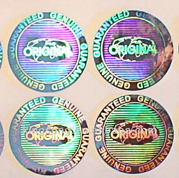 Silber-Hologramm-Aufkleber ISO9001 2008 CMYK Farb, kundenspezifische Sicherheits-Hologramm-Aufkleber