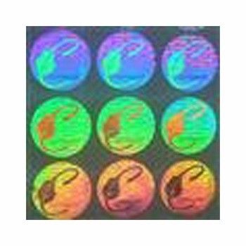 Silber-Hologramm-Aufkleber ISO9001 2008 CMYK Farb, kundenspezifische Sicherheits-Hologramm-Aufkleber