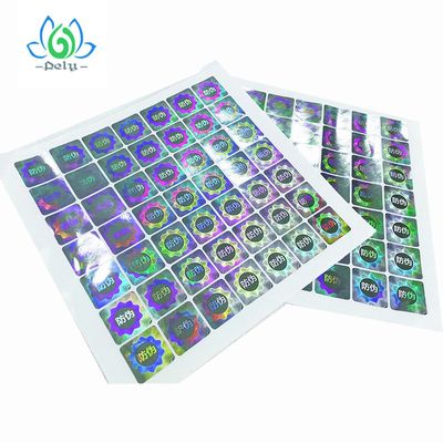 Glatter gültiger silberne Folien-Hologramm-Aufkleber-Aufkleber, klare Besetzer-Beweis-Aufkleber