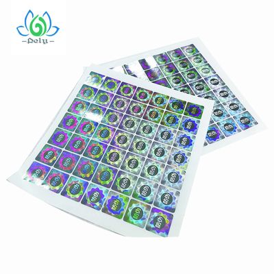 Glatter gültiger silberne Folien-Hologramm-Aufkleber-Aufkleber, klare Besetzer-Beweis-Aufkleber