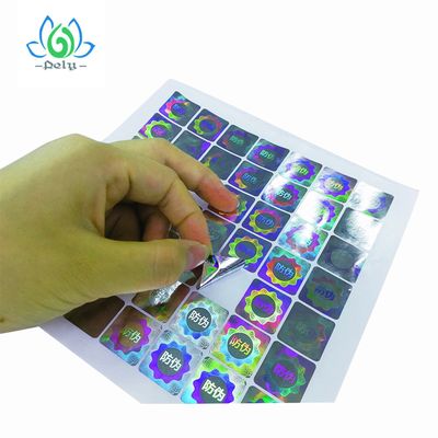 Glatter gültiger silberne Folien-Hologramm-Aufkleber-Aufkleber, klare Besetzer-Beweis-Aufkleber