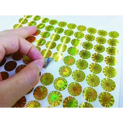 Oilproof imprägniern Besetzer-offensichtliche Sicherheits-Aufkleber des Hologramm-3D