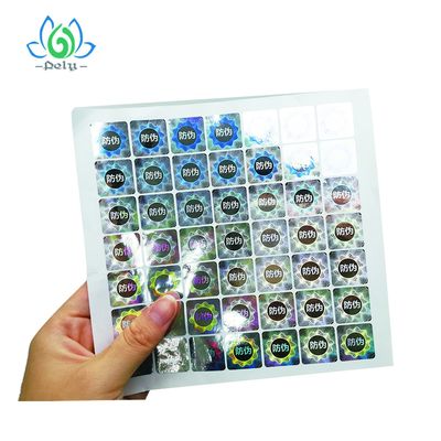 Besetzer-Beweis-Barcode-Aufkleber Anticounterfeiting silberne Goil 3D