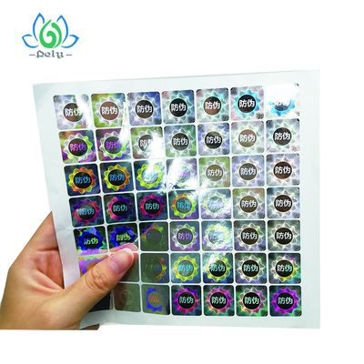 Besetzer-Beweis-Barcode-Aufkleber Anticounterfeiting silberne Goil 3D