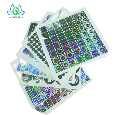 Besetzer-Beweis-Barcode-Aufkleber Anticounterfeiting silberne Goil 3D