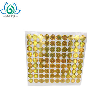 Aufkleber des Pely-Runden-Besetzer-Dichtungs-Aufkleber-kundenspezifische Hologramm-3d